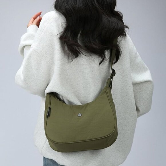 Nylon Crossbody Bag Waterproof Lightweight Casual Shoulder Hobo Tote - Picture 4 of 4